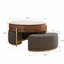 Lift-Top Round Coffee Table with Hidden Storage
