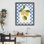 Cadre flottant à carreaux Vibrant Summer Lemons, design par Emily Dumas