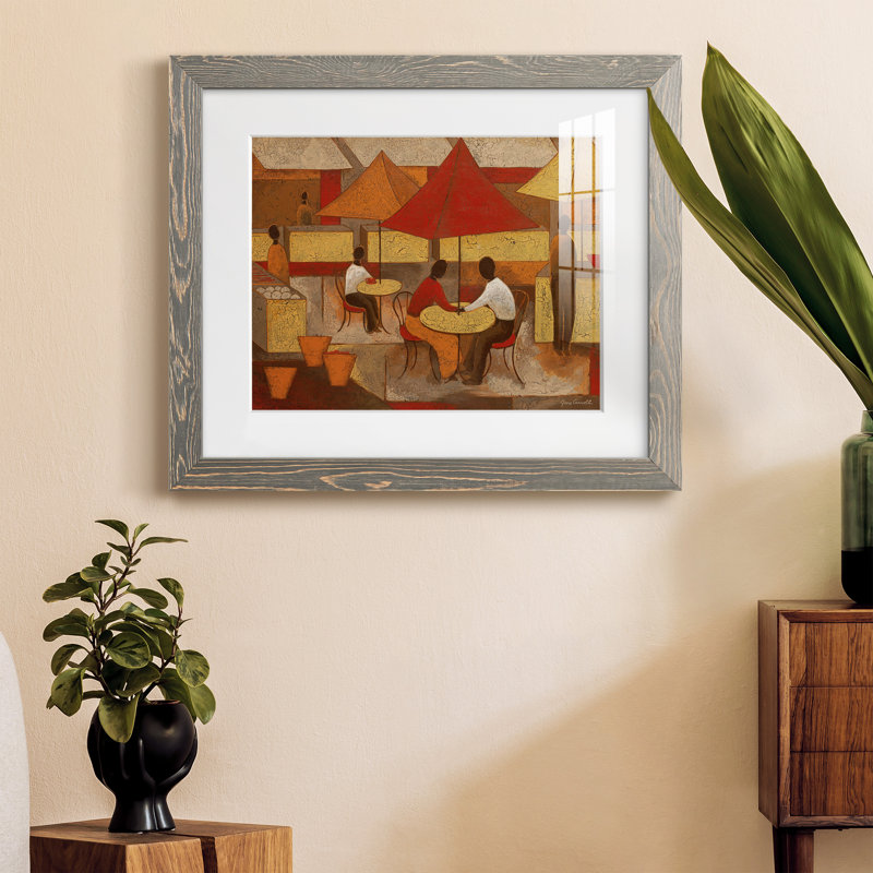 «Lasting Memory I» - peinture encadrée, Encadré gris, H 24 po x l 18 po x P 1,5 po