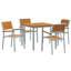 5 Piece Garden Dining Set Metal-1763093350