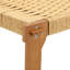 Table basse 47 po robuste avec plateau tissé, sièges supplémentaires pour le salon et le couloir-117177856