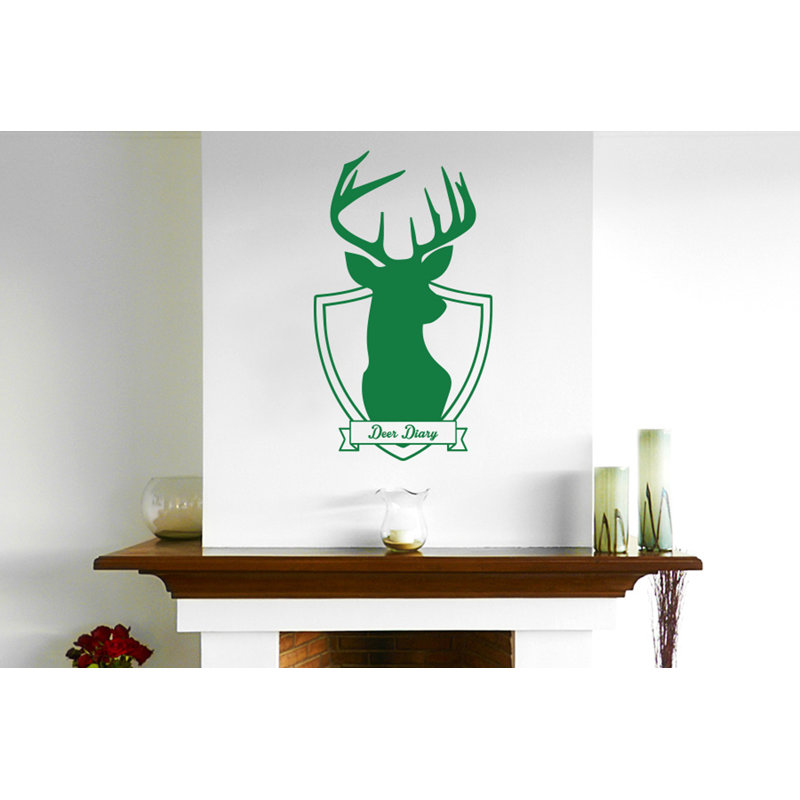 Animals Wall Decal, Green, Large