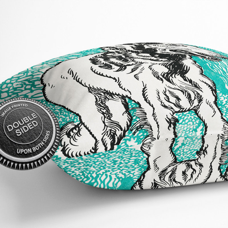 Greyhound Vol.2 Square Throw Cushion, 55cm H x 55cm W x 20cm D
