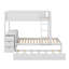 Lit superposé avec lit simple escamotable, espace de rangement et bureau-1231088379-1231088376