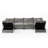 146'' Upholstered U-Shape Sectional Cloud Couch With Storage Ottoman-1176738481