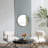 Gold Round Mirror, Circle Mirror with Frame-1599269856