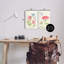 «Pink Geranium Hummingbirds», ensemble de 2 plaques murales par Patricia Pinto-1220260036