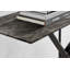Atal Marble Effect Console Table - Glass Topped Metal Leg Narrow Hallway Console Table-597554346-597554347
