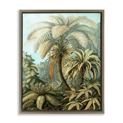  Art mural sur toile détaillée avec feuilles de palmier détaillées par Graffi * Tee Studios