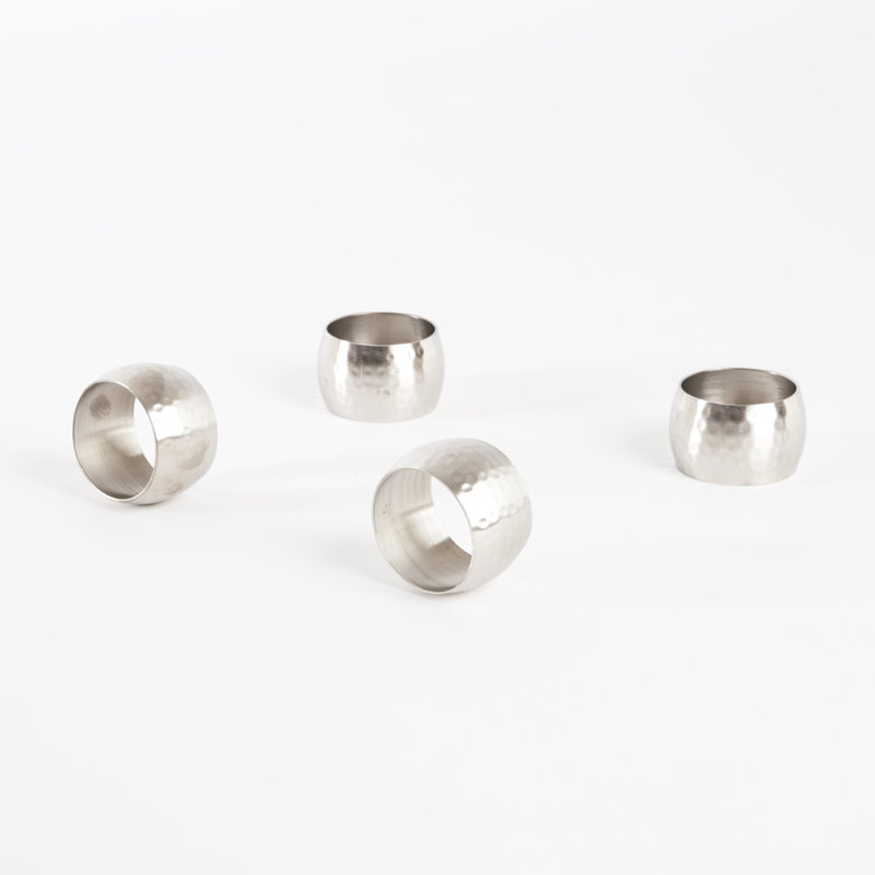 Metal Napkin Ring, Silver