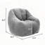 Fauteuil à billes en peluche avec accoudoirs Teddy-165169997