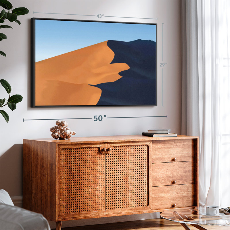 Shadowed Sand Dune Canvas Print, 29" H x 43" W