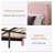 Chic Teddy Fleece Upholstered Platform Bed With Curve-Shaped Headboard, Modern Soft Boucle Fabric Bed Frame, Solid Wood Slat Support, No Box Spring Needed-690526388-690526392