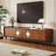 Meuble télé moderne en bois massif brun