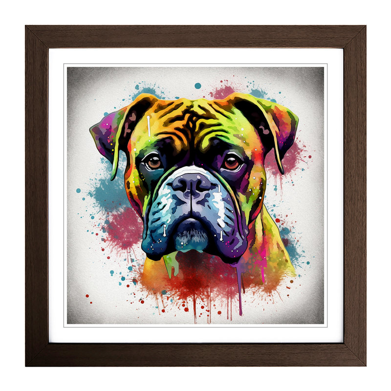 Single Picture Frame Print on Wood, Walnut