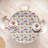 Winston Porter Cartoon Fitted Round Tablecloth Diameter Multicolor