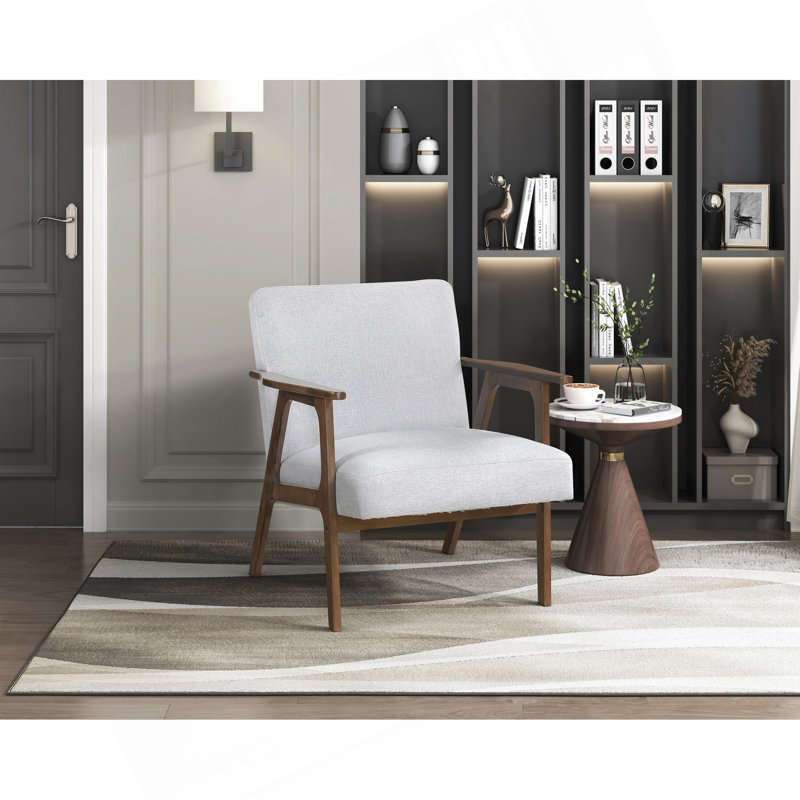 Fauteuil d'appoint contemporain Modern Wood Furniture, Gray