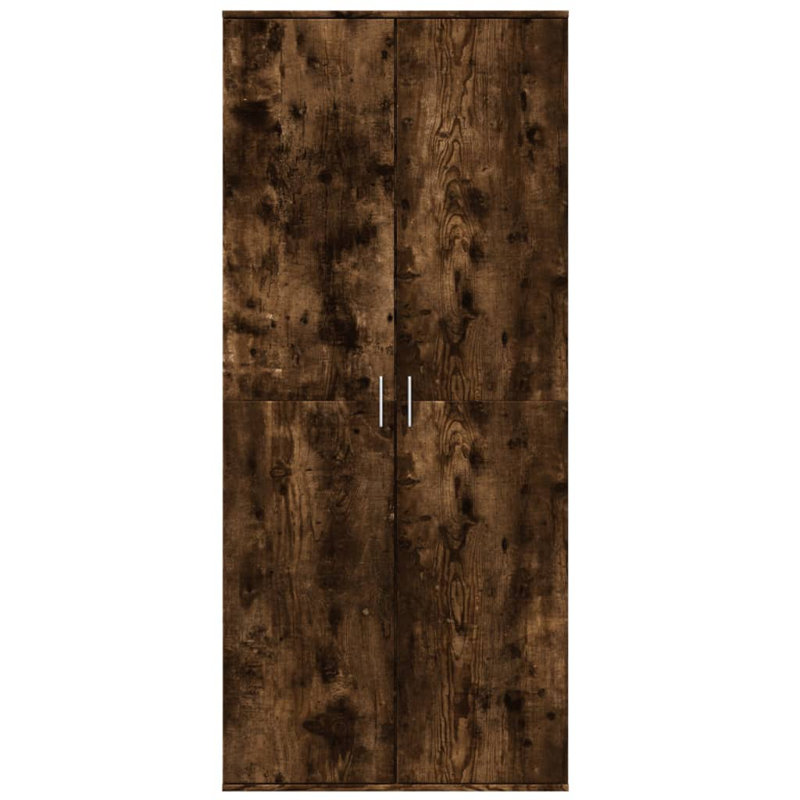 Highboard 80 X 35 X 180 Cm Engineered Wood, Smoked Oak