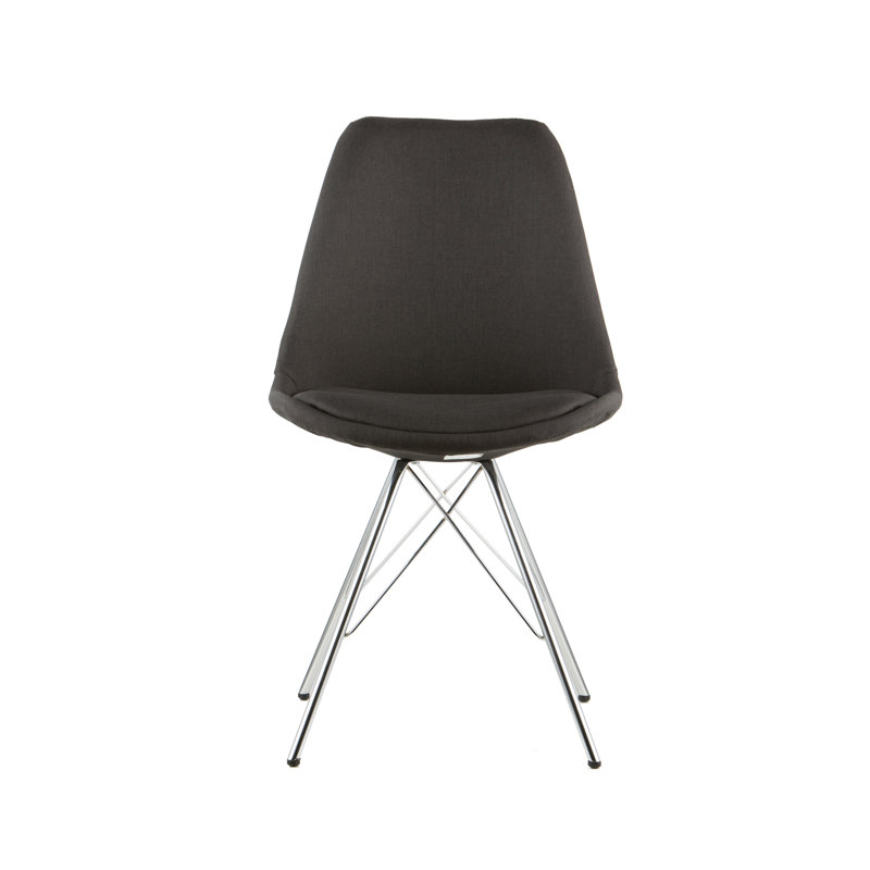 18.2'' H Upholstered Side Chair, Black
