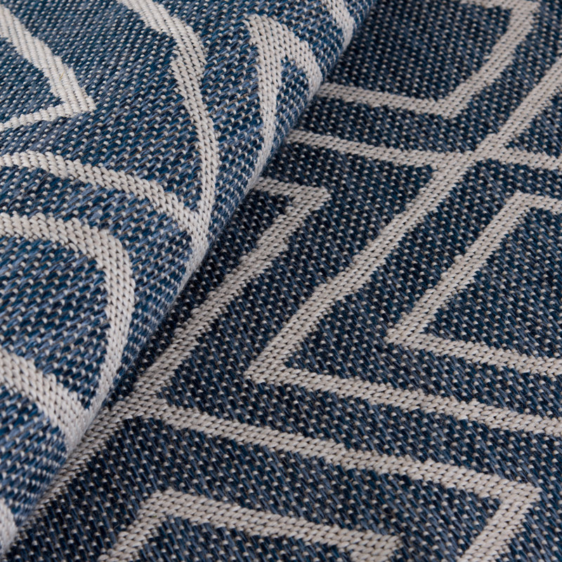 Geometric Indoor / Outdoor Rug, Runner 2'6" x 9'
