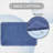 Rasika 100% Cotton 1990 GSM Tufted Reversible Bath Rug, OEKO-TEX Certified, Ultra Soft & Absorbent, Machine Washable Bathroom Rug for Shower, Tub, Sink, Vanity & Spa Areas, Crochet-Inspired Design, 24" x 40" Rectangle, Blue-70045820-97550104