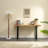  Console Table with U Shaped Legs and South American Walnut, Live Edge Desk with Drawer Storage-1210101884