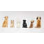 «Man's Best Friend Back View», toile encadrée blanche