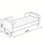 Banc de rangement à l'extrémité du lit 64,5 po avec espace de rangement caché-130191473