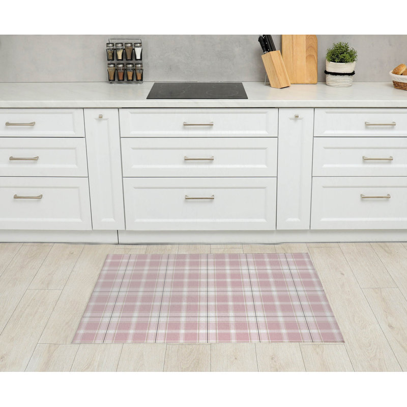 Tapis de cuisine Vinny, Rectangulaire 2 pi x 3 pi, Pink 4