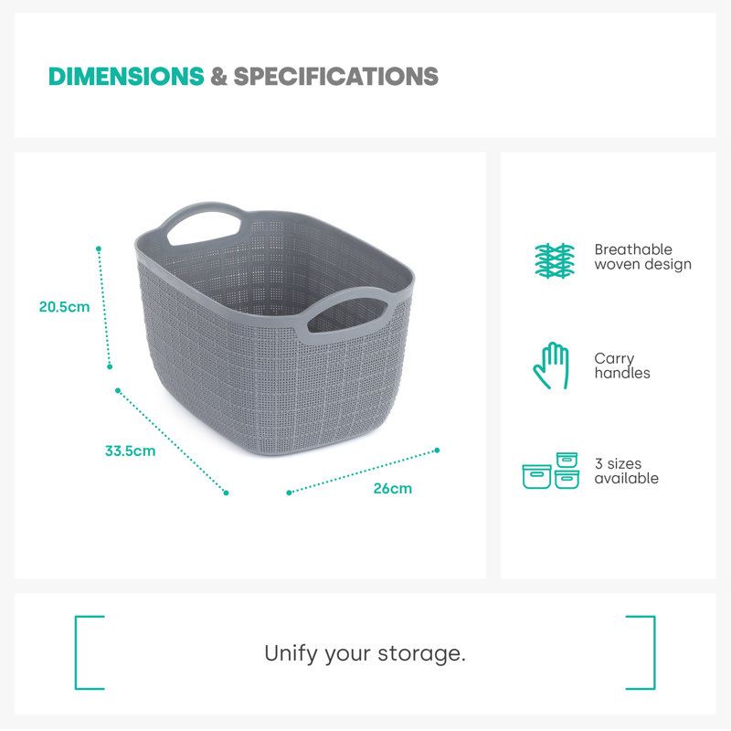 LIVIVO Plastic Decorative Basket