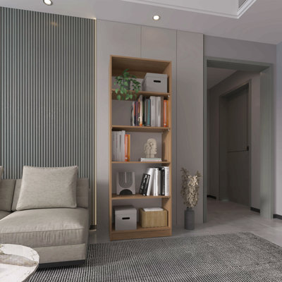 4-Tier Bookcase With Modern Storage For Books And Decor