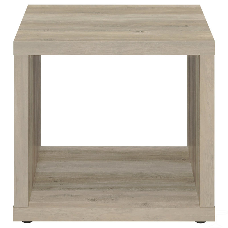Square Engineered Wood Side End Table