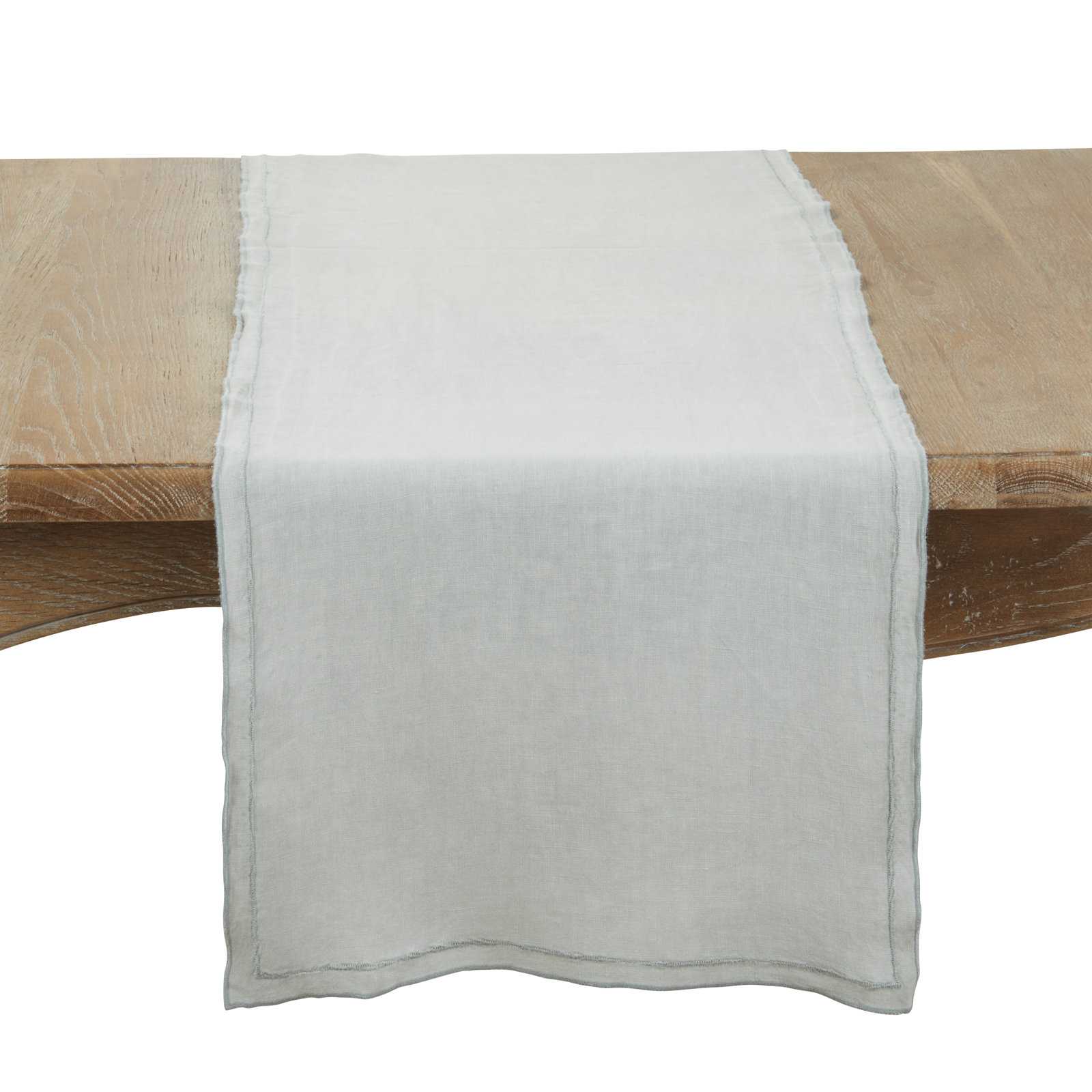 Aneta 72" Linen Table Runner, Blue