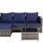 2 Pieces Patio Furniture Set,Outdoor Woven Sectional L- Shaped Patio Furniture ,Wicker Conversation Set With Ottoman, Detachable Lounger Table(Patio Sofa)-273584205