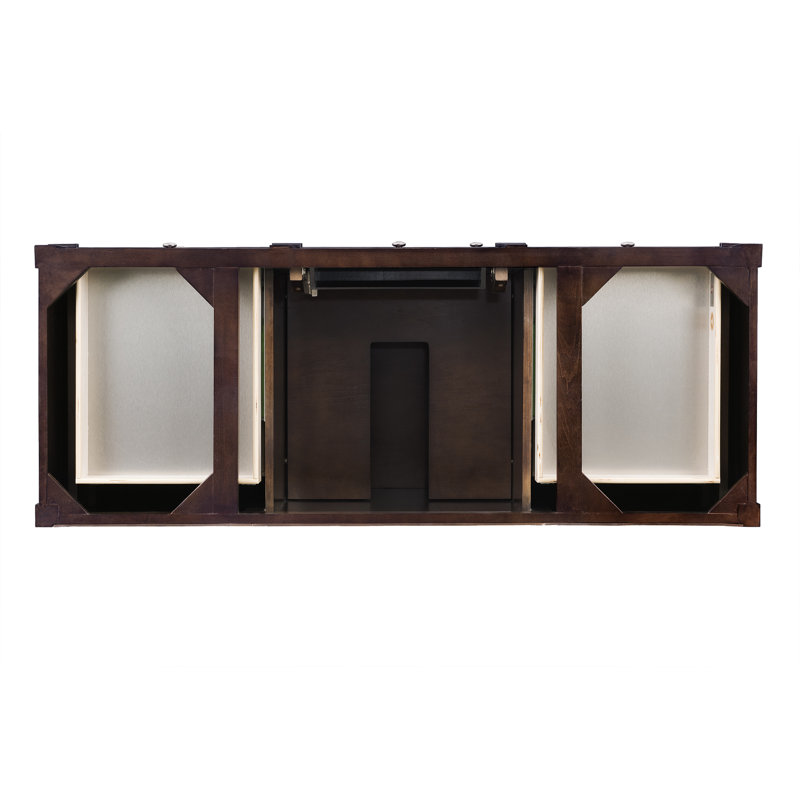 Brittany 60'' W Single Bathroom Vanity Base, Burnished Mahogany