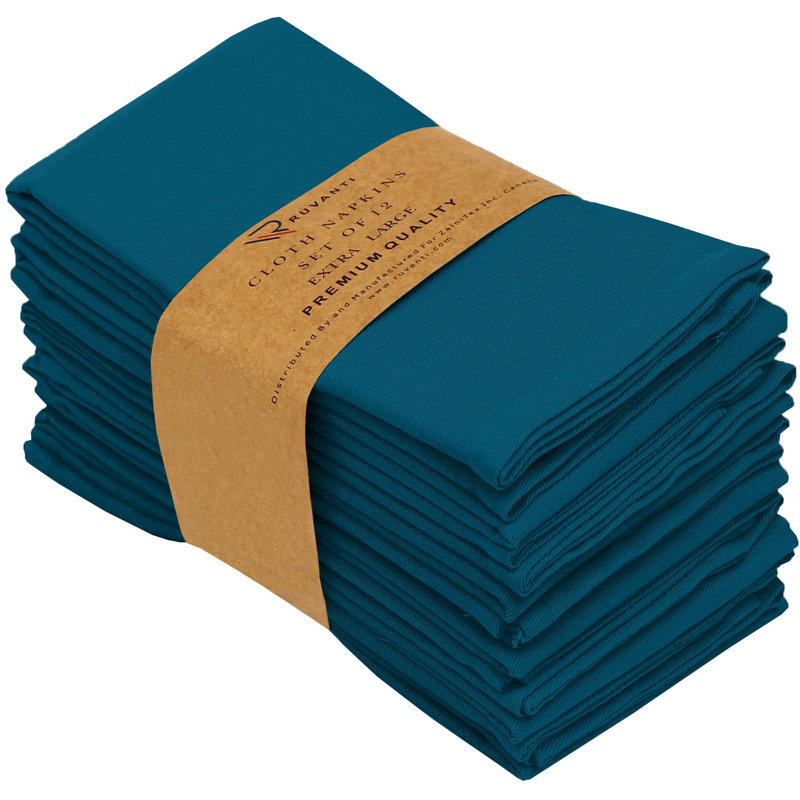 Poly Cotton Enrich Twill Cloth Napkins, Midnight