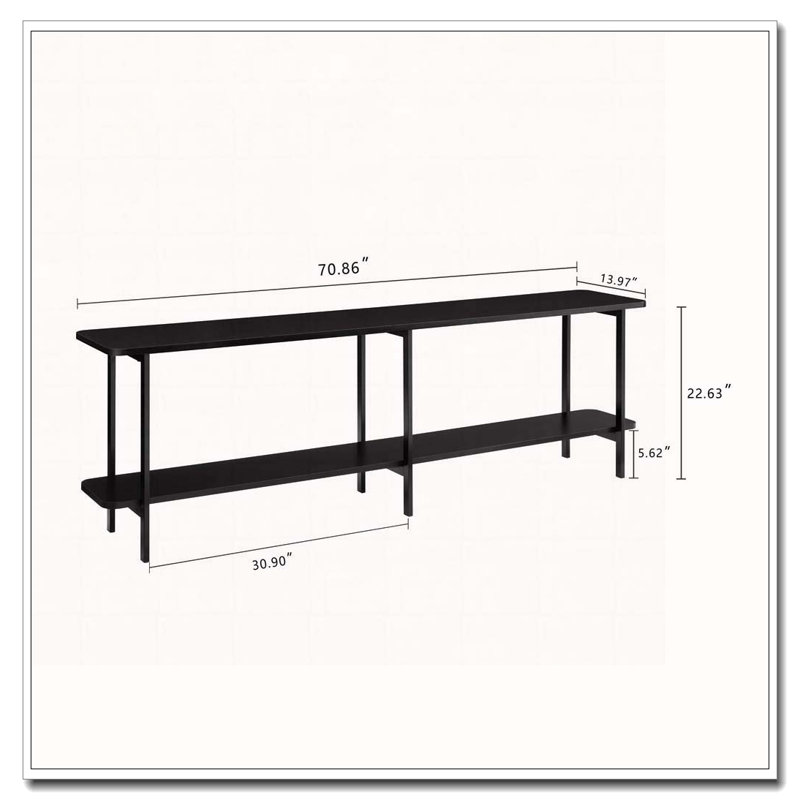 Console 71 po, Noir