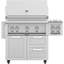 36" Grill Cart, Single Door and Double Drawer, Soft Close