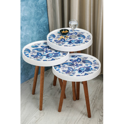 Glass Tray Top Nesting Tables