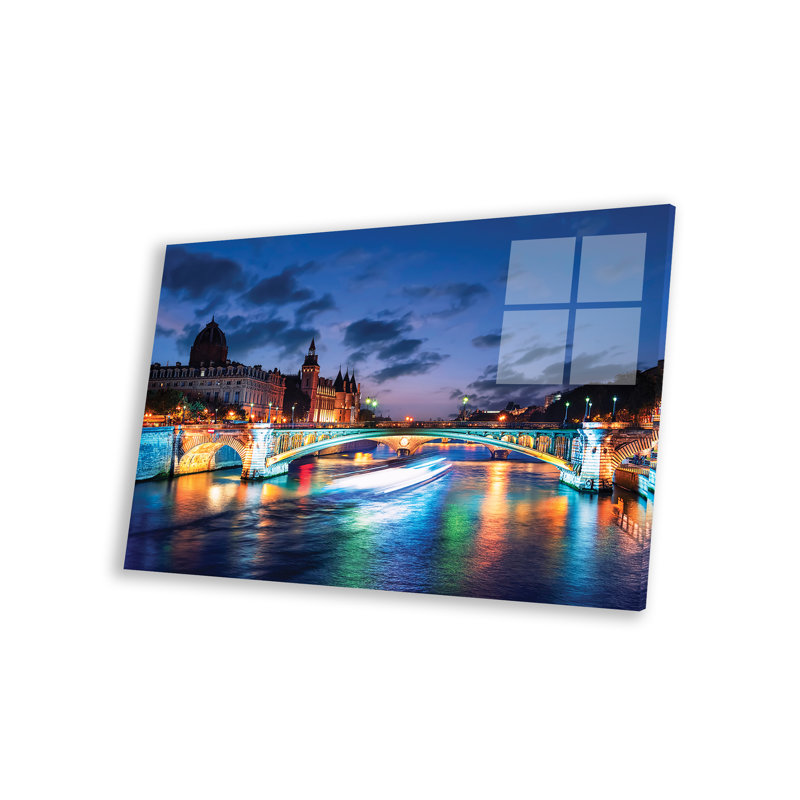 "Paris au crépuscule" par Manjik, peinture