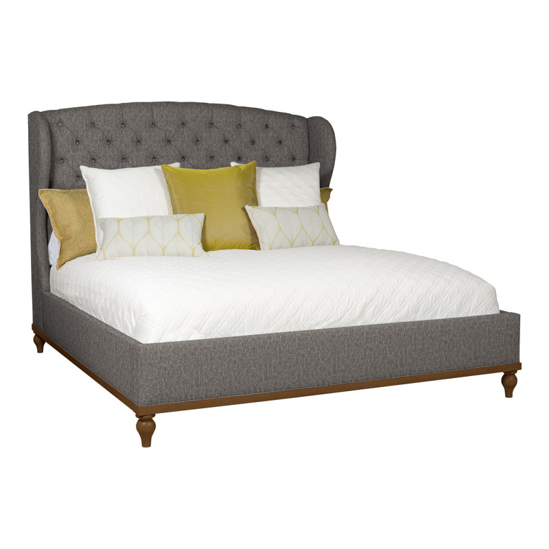 Emma King Bed, Tuck Metal, Dove Gray, No