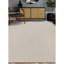 Hand Knotted Wool Striped Area Rug in Beige/Silver-47489407