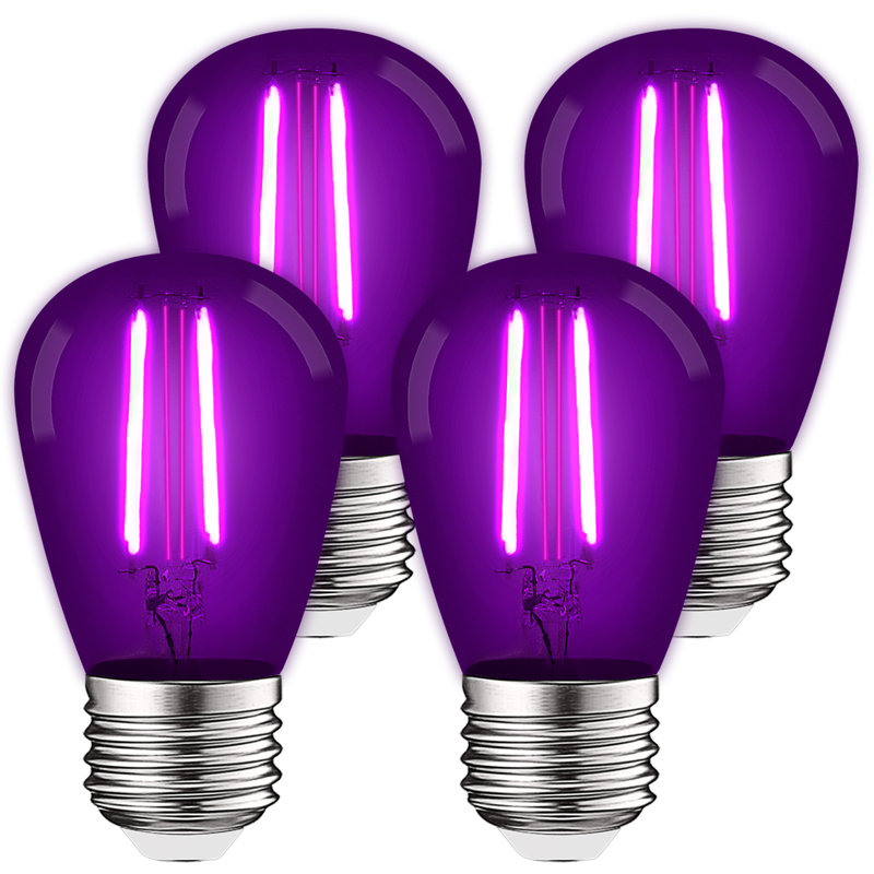 0.5 Watt S14 LED Colored String Light Bulb, E26/Medium (Standard) Base