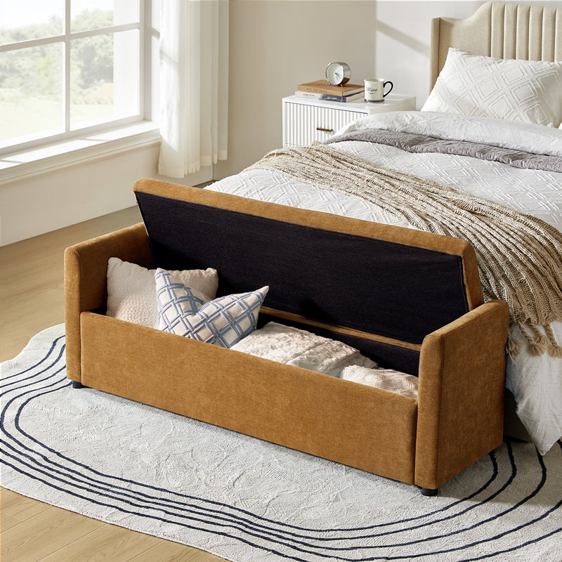 Banc de rangement Aristides, Gold