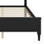 Lit plateforme avec tête de lit courbée, idéal pour les chambres de style champêtre, traditionnel et moderne.-195217736-195217742