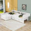 Lit plateforme simple en L avec lit gigogne simple et station de charge-1831326057