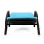 Chaise longue confortable avec coussin - Chaise longue de jardin en polypropylène brun foncé