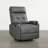 25.2"Manual Swivel Chair with Storage Pocket, Flip-Down Tray Table and Dual Cup Holders-129339222