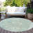 Machine Washable Indoor/Outdoor Xhevrie Turquoise Rug-829790981
