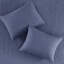 Courtepointe très grand / très grand bleu marine - réversible avec microfibre et rembourrage en coton 3 pièces remarquables